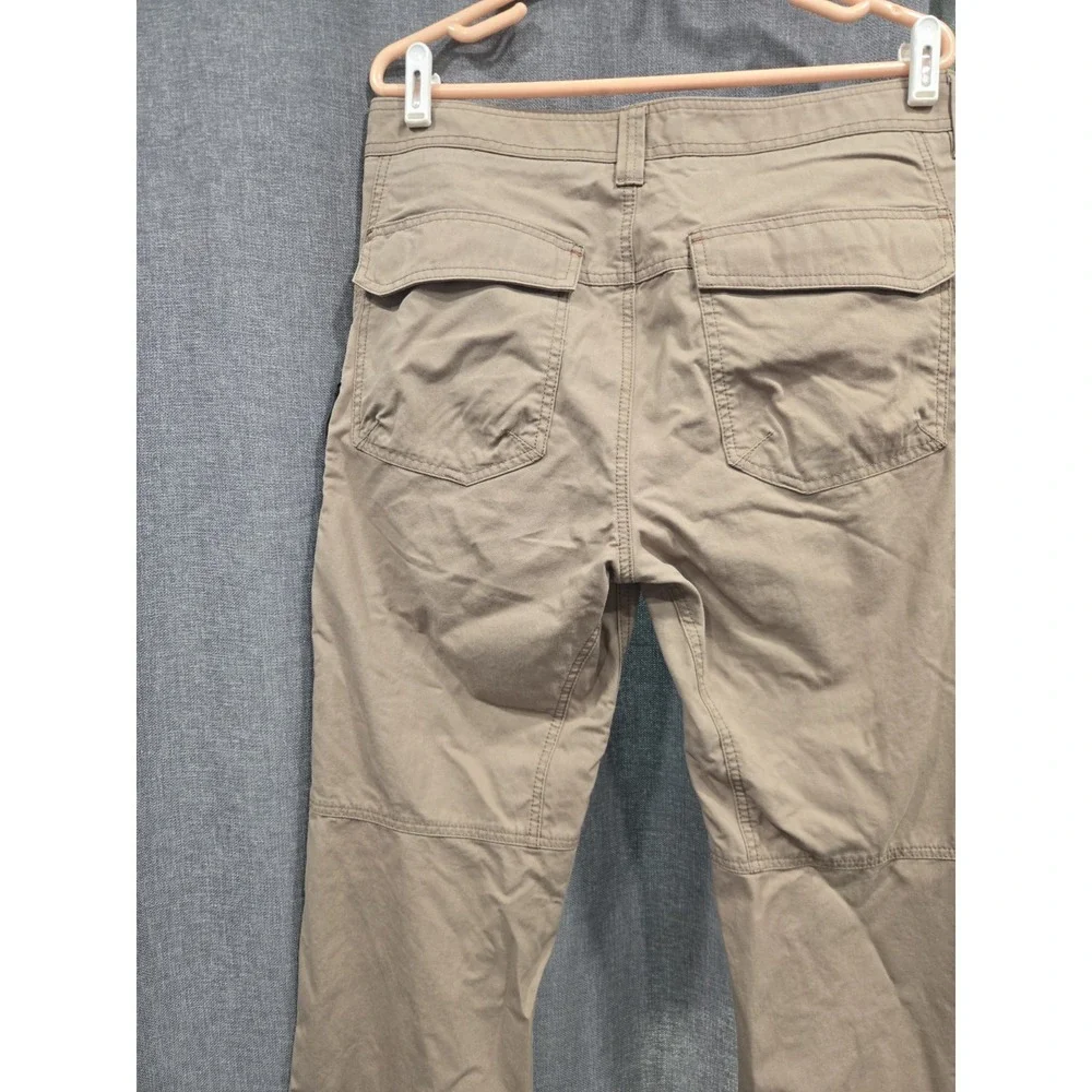 L.L.Bean Riverton Pants Mens 33x30 Brown Canvas Hiking Trail Outdoor Utility
